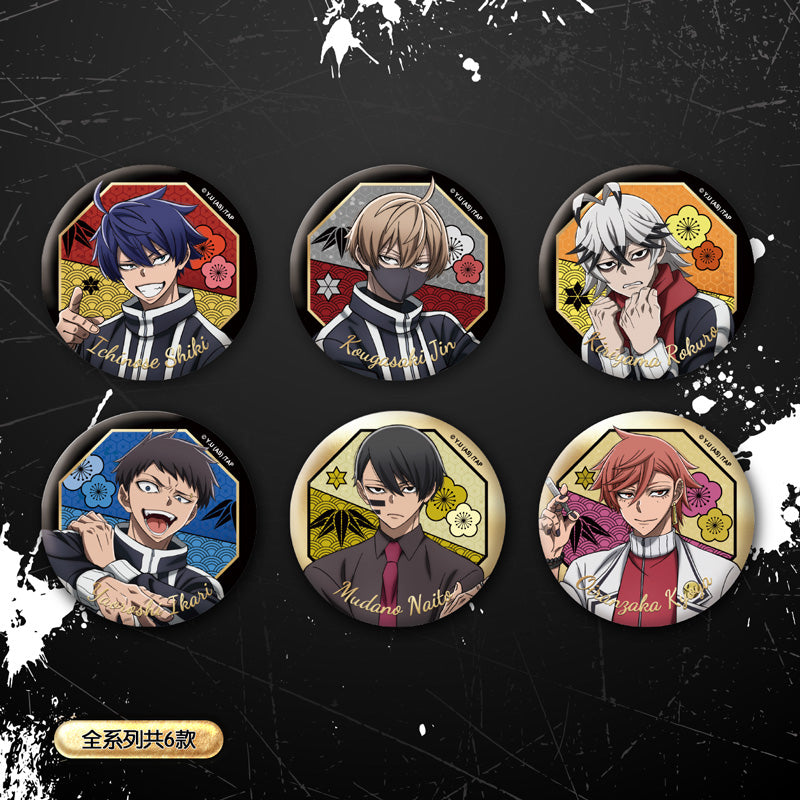 Tougen Anki Double Glitter Holographic Badge — Anime Merchandise & Gift