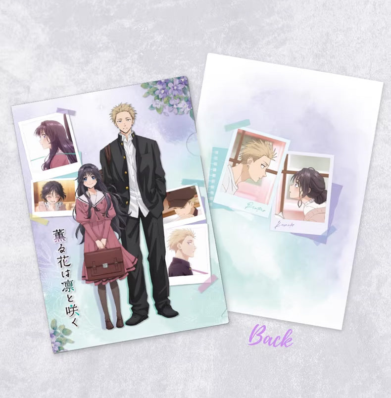 The Fragrant Flower Blooms With Dignity Rintaro Kaoruko A4 Character File Folder