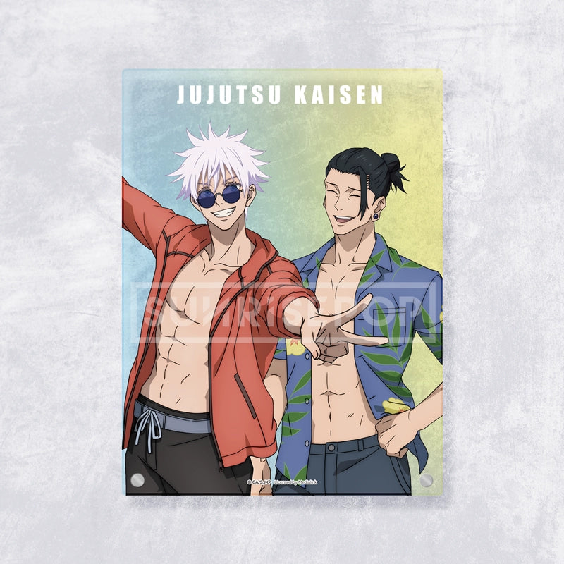 Jujutsu Kaisen Gojo Summer Oil Double Summer Beach Acrylic Stand Board