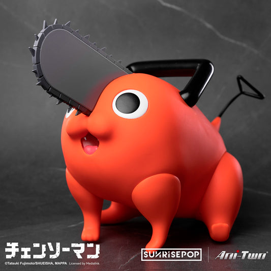 chainsaw man anime figure denji holding chainsaws