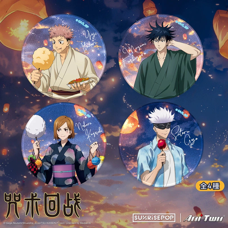 Jujutsu Kaisen Gojo Satoru peripheral Midsummer Lantern Theme Anime Character Badge Blind Bag