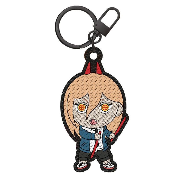 Chainsaw Man peripheral key ring Pochita embroidery patch embroidery pendant anime peripheral hand model