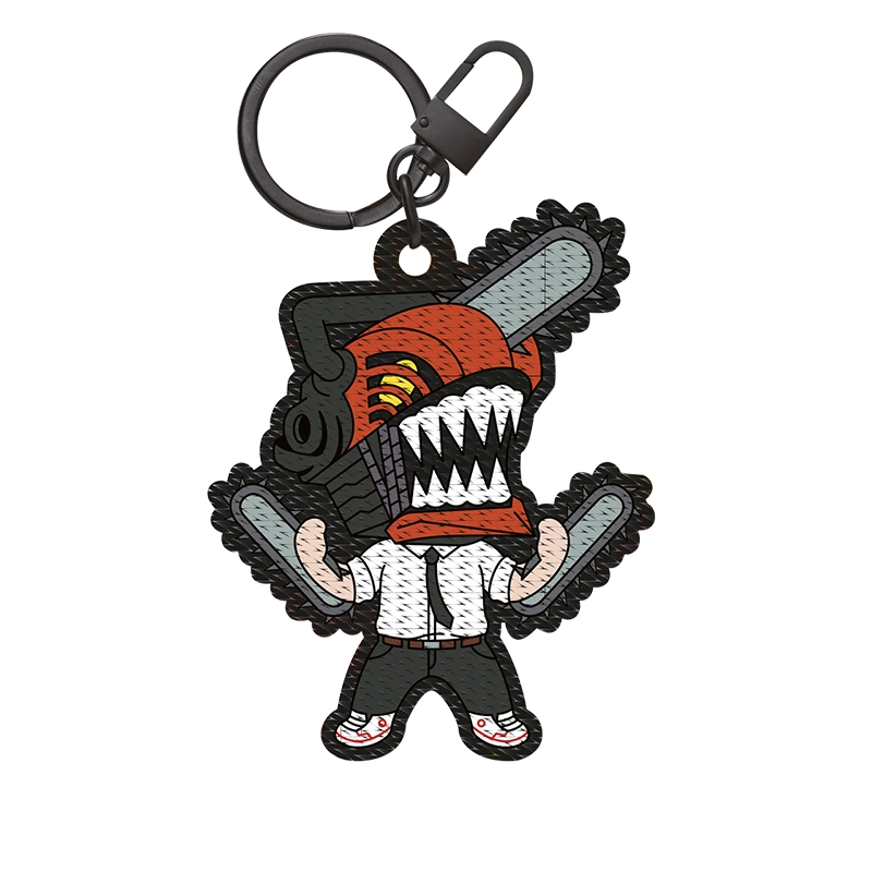 Chainsaw Man peripheral key ring Pochita embroidery patch embroidery pendant anime peripheral hand model