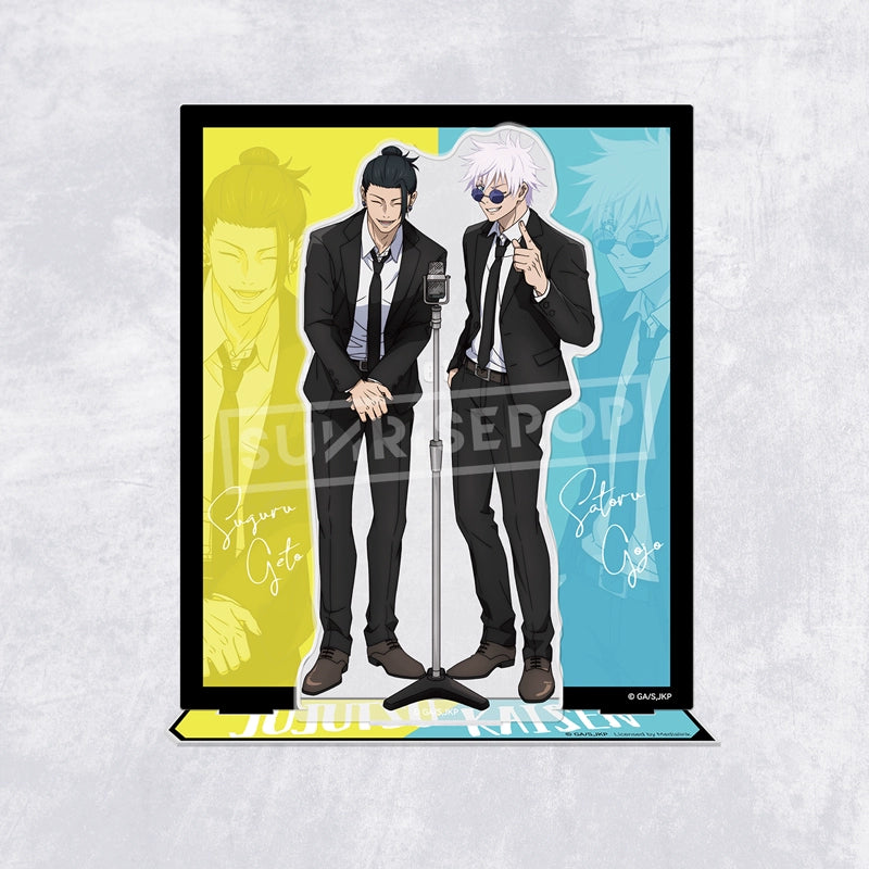 Jujutsu Kaisen anime peripherals Gojo Satoru Geto Summer Oil Double Manzai Crosstalk Set Stand Plate Ornaments