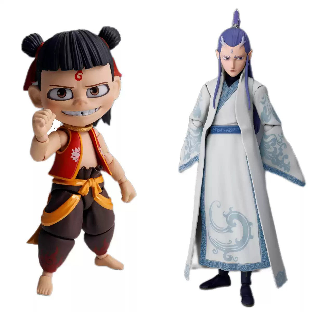 Bandai SHF Nezha 2025 New Movie Nezha2: The Devil's Child Ao Bing Nezha Action Figure Collectible Toy