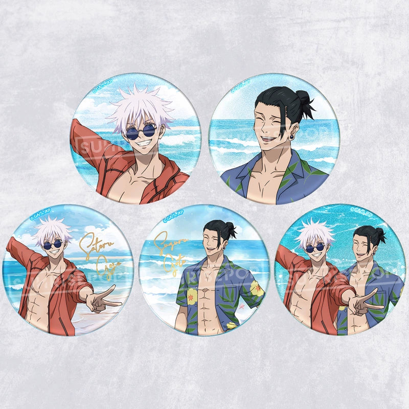 Jujutsu Kaisen Gojo Satoru Natsumeguko Summer Beach Badge Baji Blind Bag