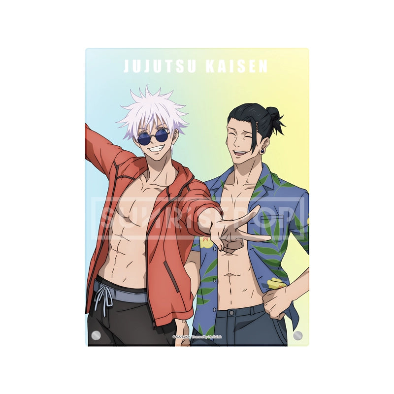 Jujutsu Kaisen Gojo Summer Oil Double Summer Beach Acrylic Stand Board