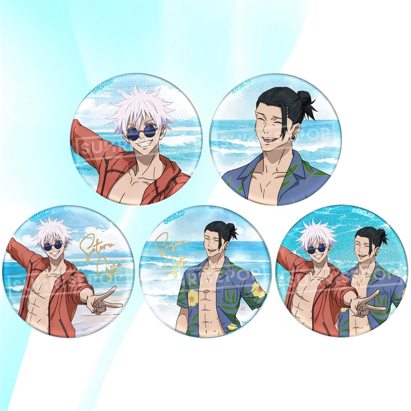Jujutsu Kaisen Gojo Satoru Natsumeguko Summer Beach Badge Baji Blind Bag