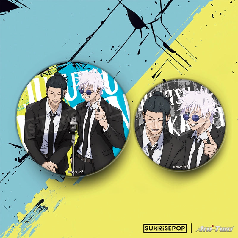 Jujutsu Kaisen Baji Badge Merchandise Gojo Satoru Geto Kayuki manzai pattern double badge set
