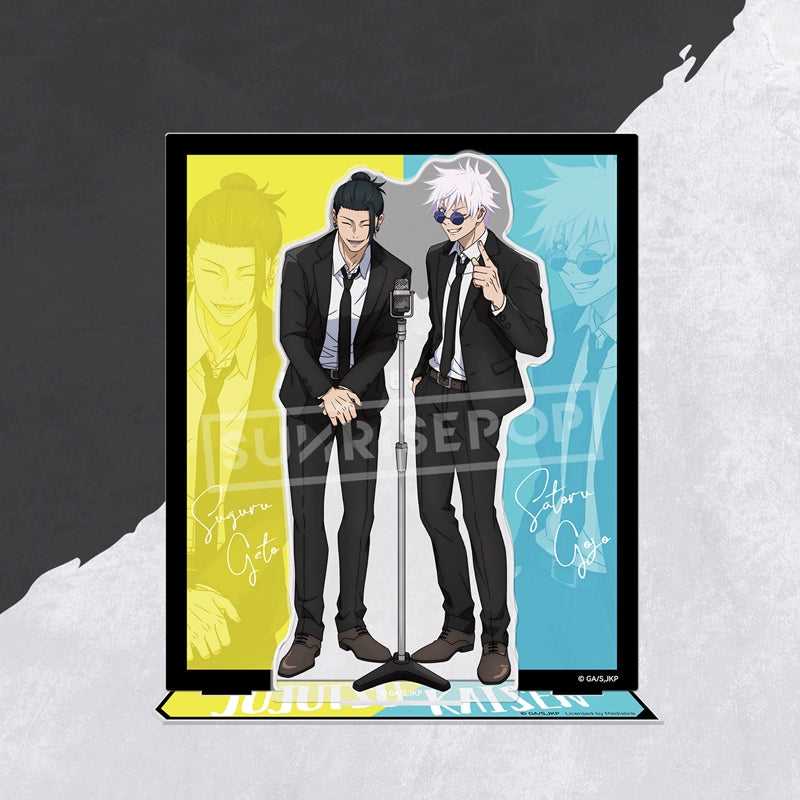 Jujutsu Kaisen anime peripherals Gojo Satoru Geto Summer Oil Double Manzai Crosstalk Set Stand Plate Ornaments