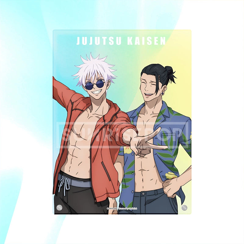 Jujutsu Kaisen Gojo Summer Oil Double Summer Beach Acrylic Stand Board