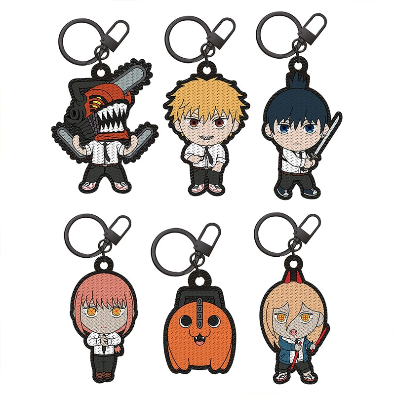 Chainsaw Man peripheral key ring Pochita embroidery patch embroidery pendant anime peripheral hand model