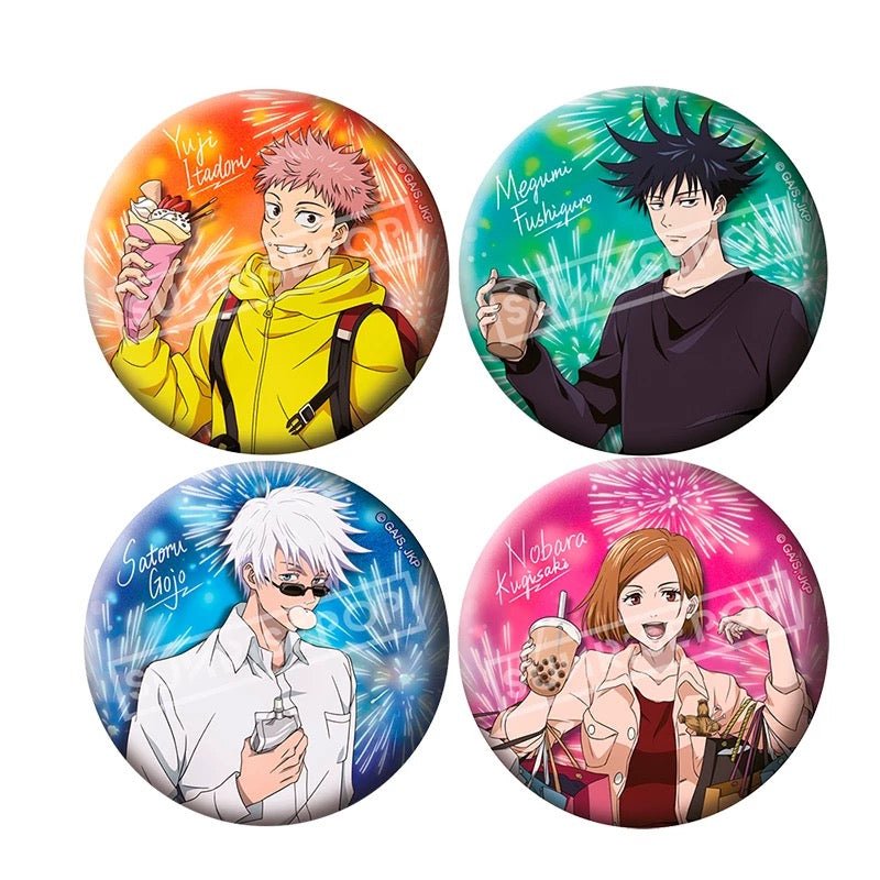 Jujutsu Kaisen Second Season Gojo Satoru Anime Merchandise Character Image Badge The Protagonist Group Badge - SUNRISEPOPJujutsu Kaisen Second Season Gojo Satoru Anime Merchandise Character Image Badge The Protagonist Group Badge4 versions in a boxSUNRISEPOPJujutsu Kaisen Second Season Gojo Satoru Anime Merchandise Character Image Badge The Protagonist Group BadgeSUNRISEPOP