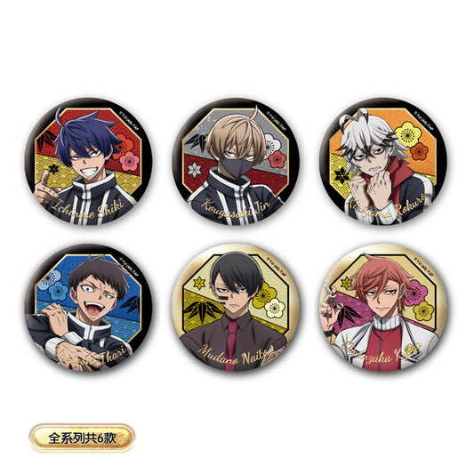 Tougen Anki Double Glitter Holographic Badge — Anime Merchandise & Gift