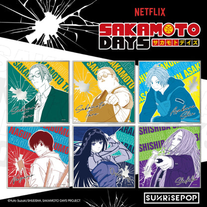 "Official Sakamoto Days anime coloured paper artboard from SUNRISEPOP Japan"