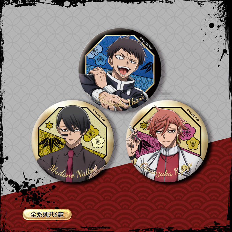 Tougen Anki Double Glitter Holographic Badge — Anime Merchandise & Gift