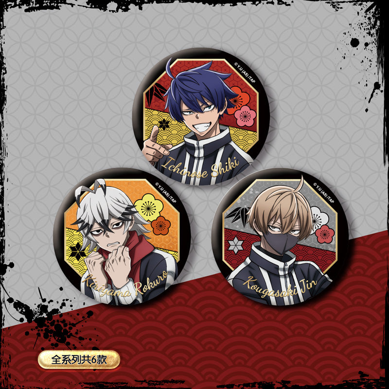 Tougen Anki Double Glitter Holographic Badge — Anime Merchandise & Gift