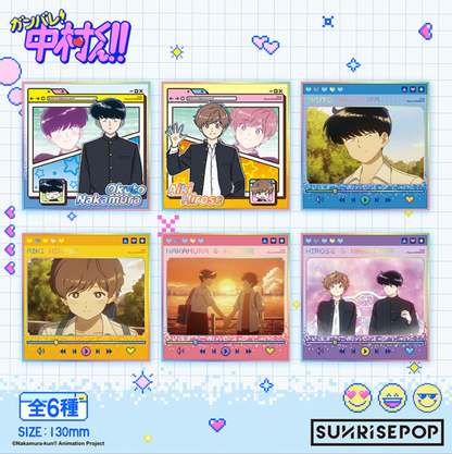 [Pre-order] SUNRISEPOP Go for It, Nakamura-kun Character Collection Shikishi Art Board