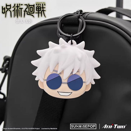 SUNRISEPOP Jujutsu Kaisen Season 3 Gojo Satoru Coin Purse Keychain Anime Mini Wallet Zipper Pouch Bag Charm