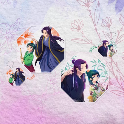 SUNRISEPOP The Apothecary Diaries Maomao & Jinshi Coaster Keychain Hanging Accessory