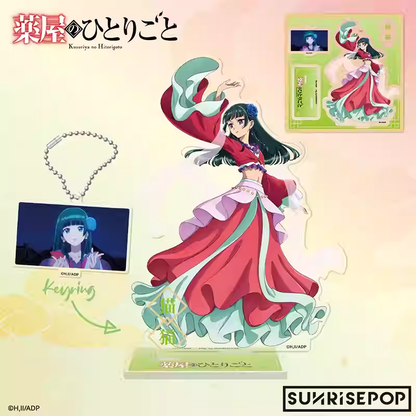 SUNRISEPOP The Apothecary Diaries Acrylic Dress-Up Stand & Keychain Display Figure (Maomao & Jinshi Anime Merchandise)