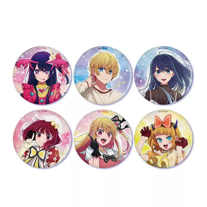 Oshi no Ko Ai Hoshino Aqua Ruby Glitter Badge