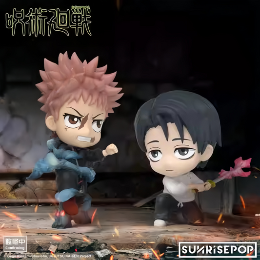 SUNRISEPOP Jujutsu Kaisen Season 3 Culling Game Mini Figures Anime Collectible Figurines Chibi Desk Decor Toy Set