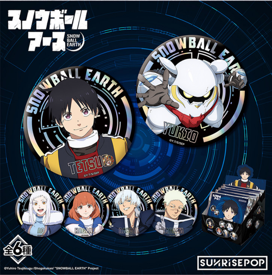 [Pre-order]SUNRISEPOP Snowball Earth Tetsuo & Snow Man Character Pin Badge