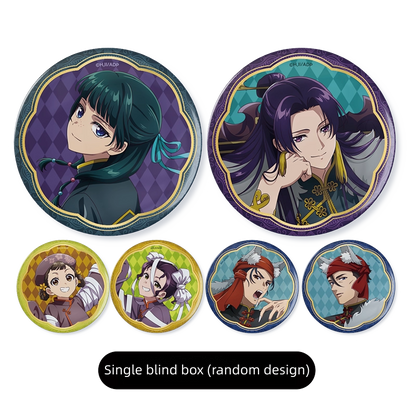 SUNRISEPOP The Apothecary Diaries Halloween Series Button Badge Set (Maomao & Jinshi Anime Pin)
