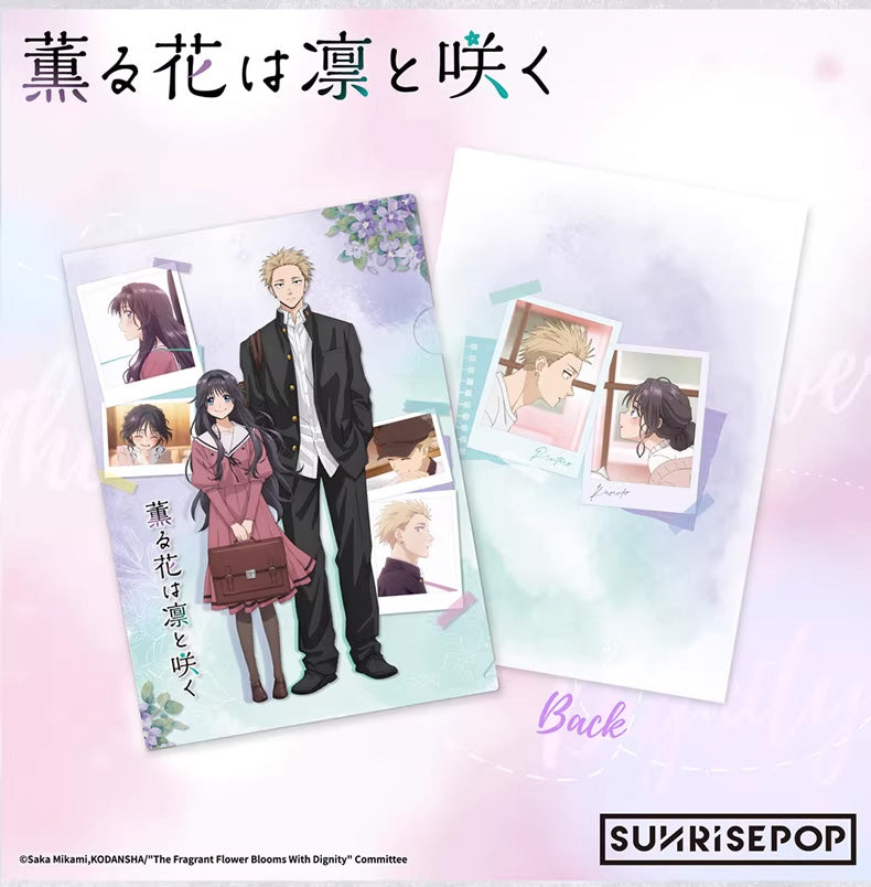 The Fragrant Flower Blooms With Dignity Rintaro Kaoruko A4 Character File Folder