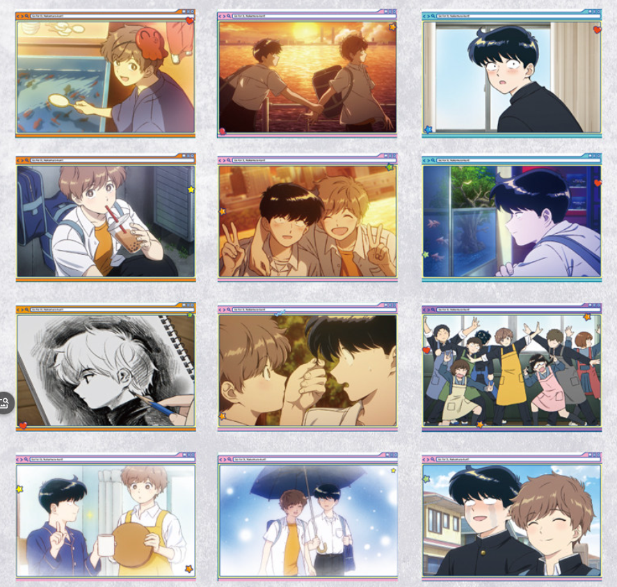 [Pre-order] SUNRISEPOP Go for It, Nakamura-kun Character Postcard Collection Set – 12 Cards