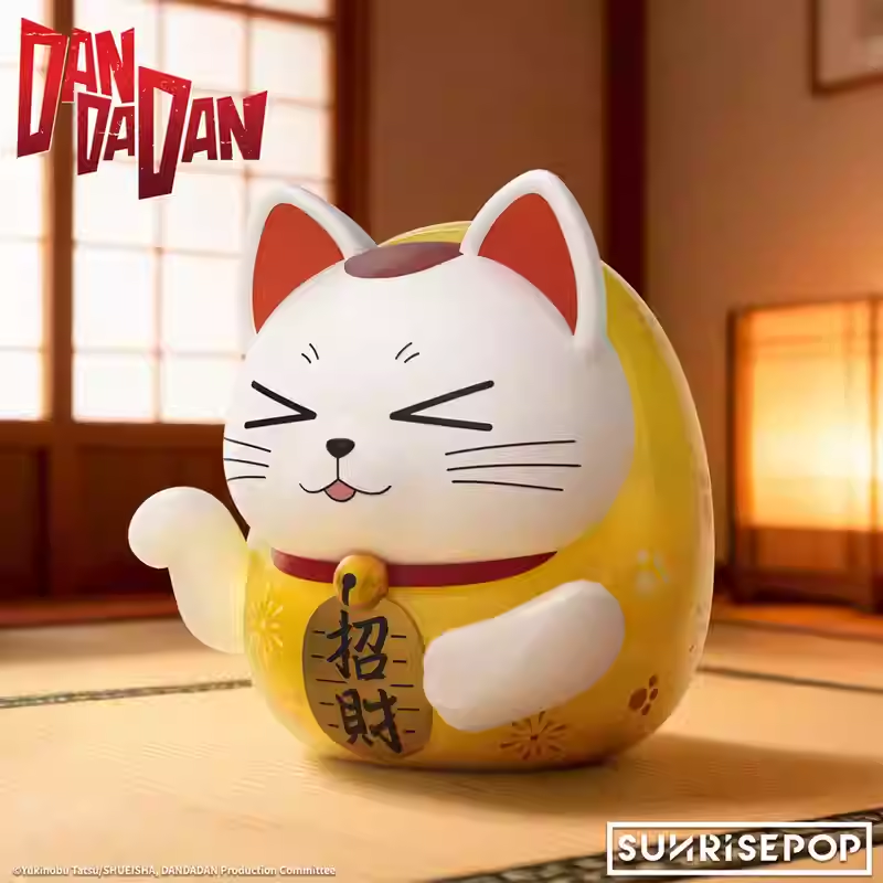 SUNRISEPOP Dandadan Turbo Granny Daruma Maneki Neko Coin Bank Figure Collectible Display Ornament Figural Bank