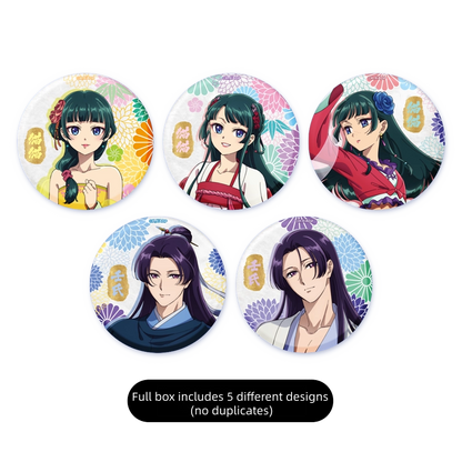 SUNRISEPOP The Apothecary Diaries Button Badge Set – Anime Character Pin Merchandise