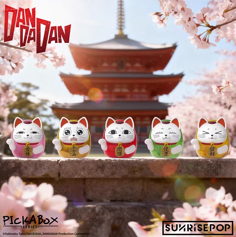SUNRISEPOP Dandadan Turbo Granny Daruma Lucky Cat Blind Box Figure