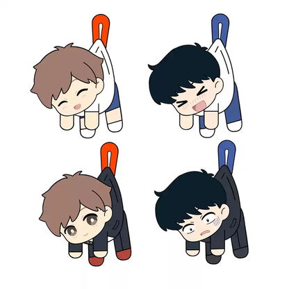 SUNRISEPOP Go For It, Nakamura-kun!! Nakamura & Hirose Chibi Plush Pins