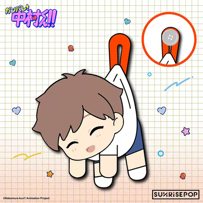 SUNRISEPOP Go For It, Nakamura-kun!! Nakamura & Hirose Chibi Plush Pins