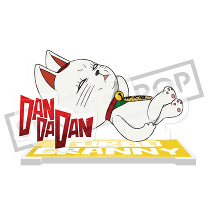 SUNRISEPOP DAN DA DAN Turbo Granny Lucky Cat Chibi Acrylic Stand Desktop Decoration Figure