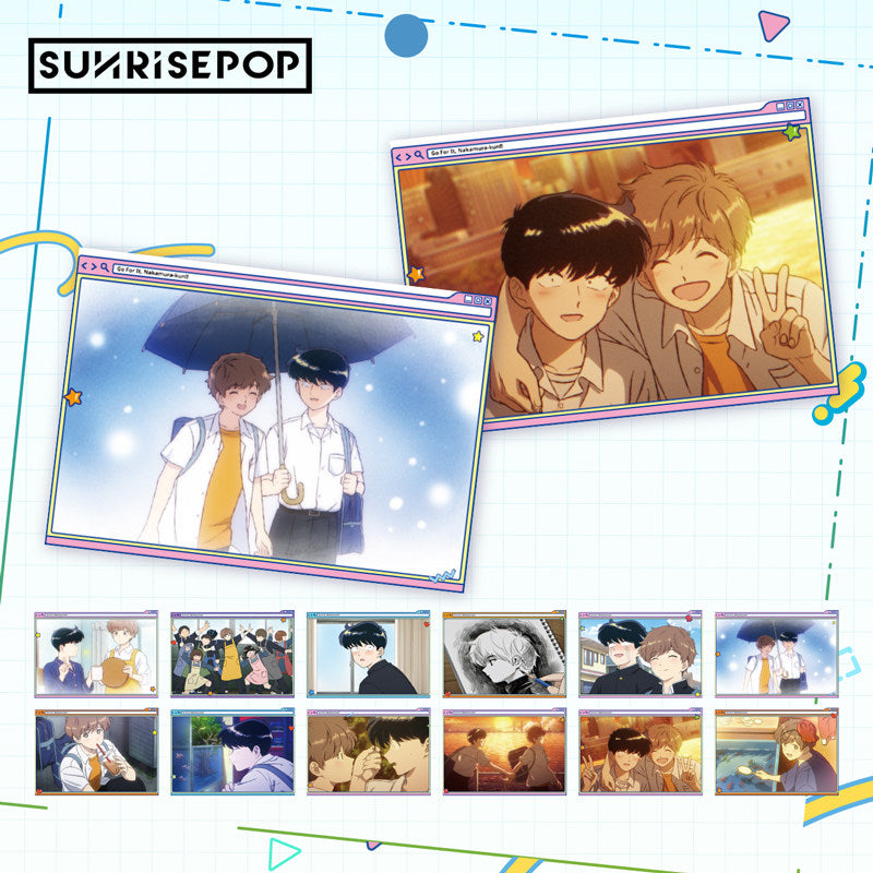 [Pre-order] SUNRISEPOP Go for It, Nakamura-kun Character Postcard Collection Set – 12 Cards