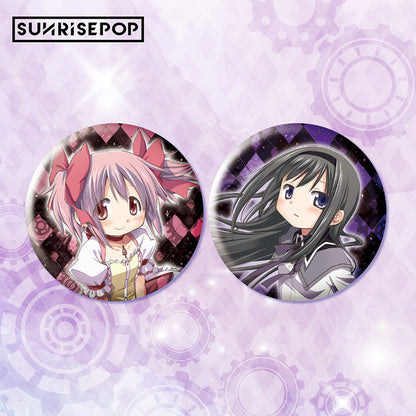 SUNRISEPOP Puella Magi Madoka Magica Madoka Kaname & Homura Akemi Button Badge Blind Box