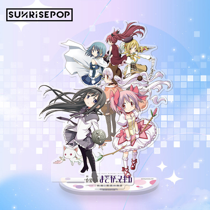 SUNRISEPOP Puella Magi Madoka Magica Rebellion All Characters Acrylic Stand Anime Merchandise