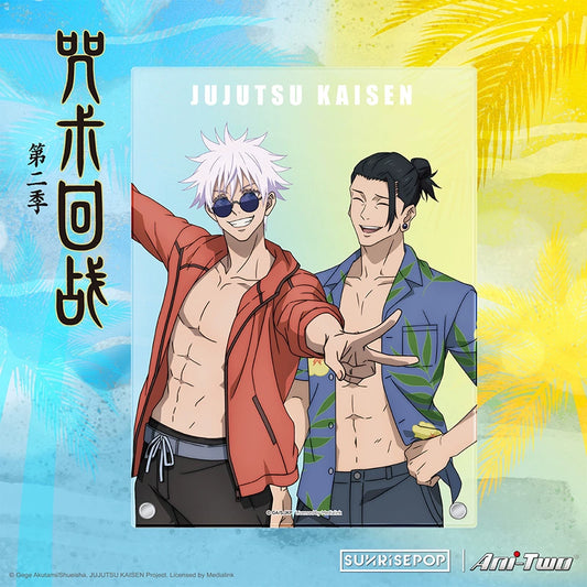 Jujutsu Kaisen Gojo Summer Oil Double Summer Beach Acrylic Stand Board