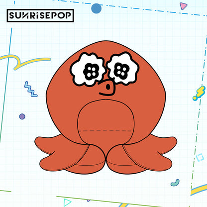 [Pre-order] SUNRISEPOP Go for It, Nakamura-kun Octopus Character U-Shaped Neck Pillow Cover