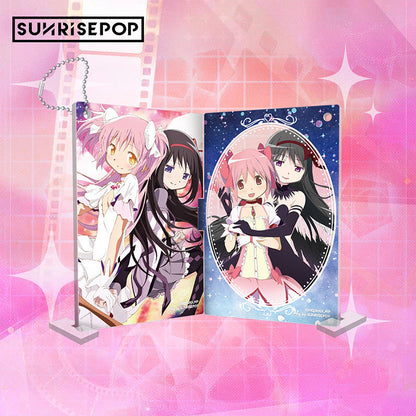SUNRISEPOP Puella Magi Madoka Magica Madoka Kaname & Homura Akemi Acrylic Stand Keychain