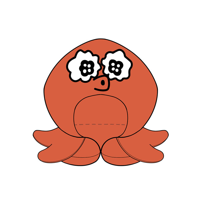 [Pre-order] SUNRISEPOP Go for It, Nakamura-kun Octopus Character U-Shaped Neck Pillow Cover