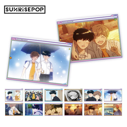 [Pre-order] SUNRISEPOP Go for It, Nakamura-kun Character Postcard Collection Set – 12 Cards