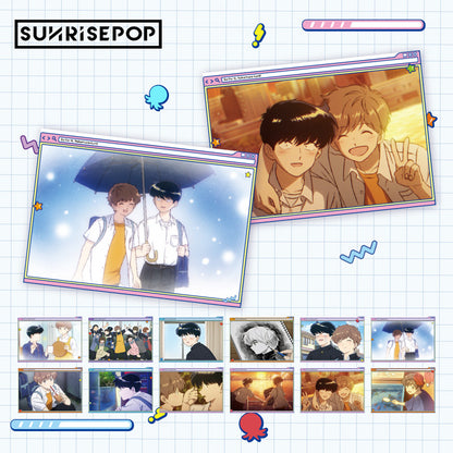 [Pre-order] SUNRISEPOP Go for It, Nakamura-kun Character Postcard Collection Set – 12 Cards