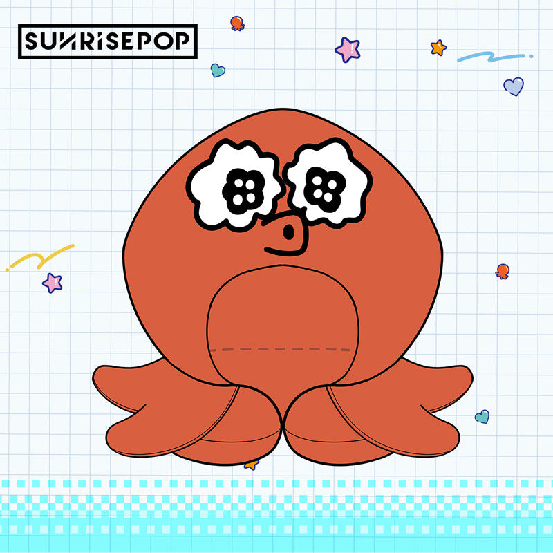 [Pre-order] SUNRISEPOP Go for It, Nakamura-kun Octopus Character U-Shaped Neck Pillow Cover