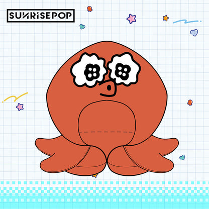 [Pre-order] SUNRISEPOP Go for It, Nakamura-kun Octopus Character U-Shaped Neck Pillow Cover