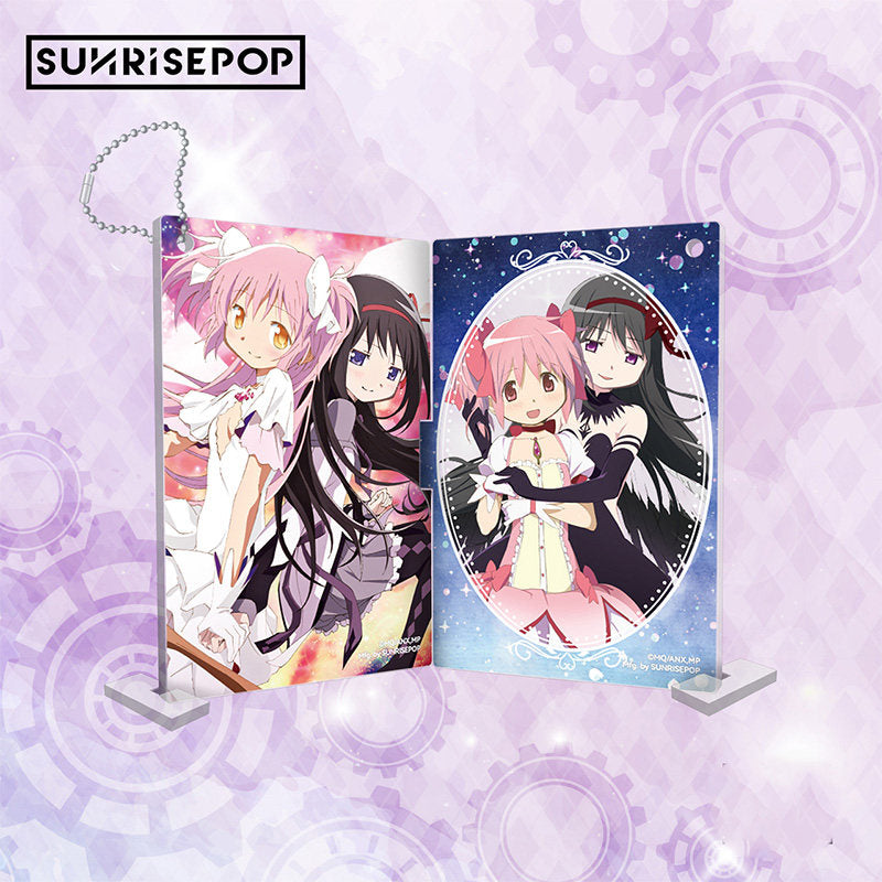 SUNRISEPOP Puella Magi Madoka Magica Madoka Kaname & Homura Akemi Acrylic Stand Keychain