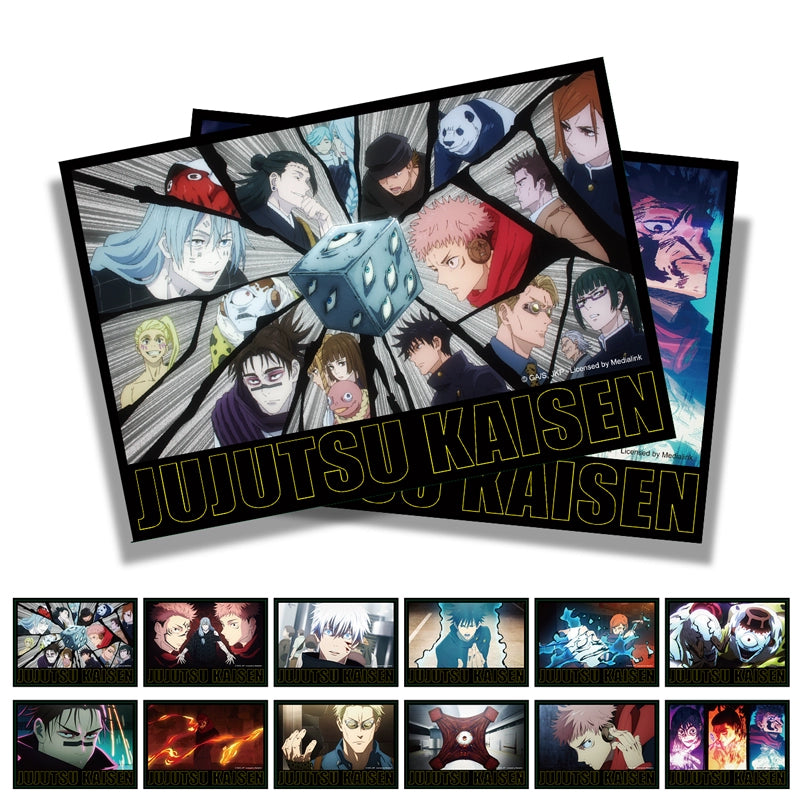 Jujutsu Kaisen Season 2 Peripheral Gojo Satoru Summer Oil Geto Colored Paper Postcards 12 Sheets Full Set